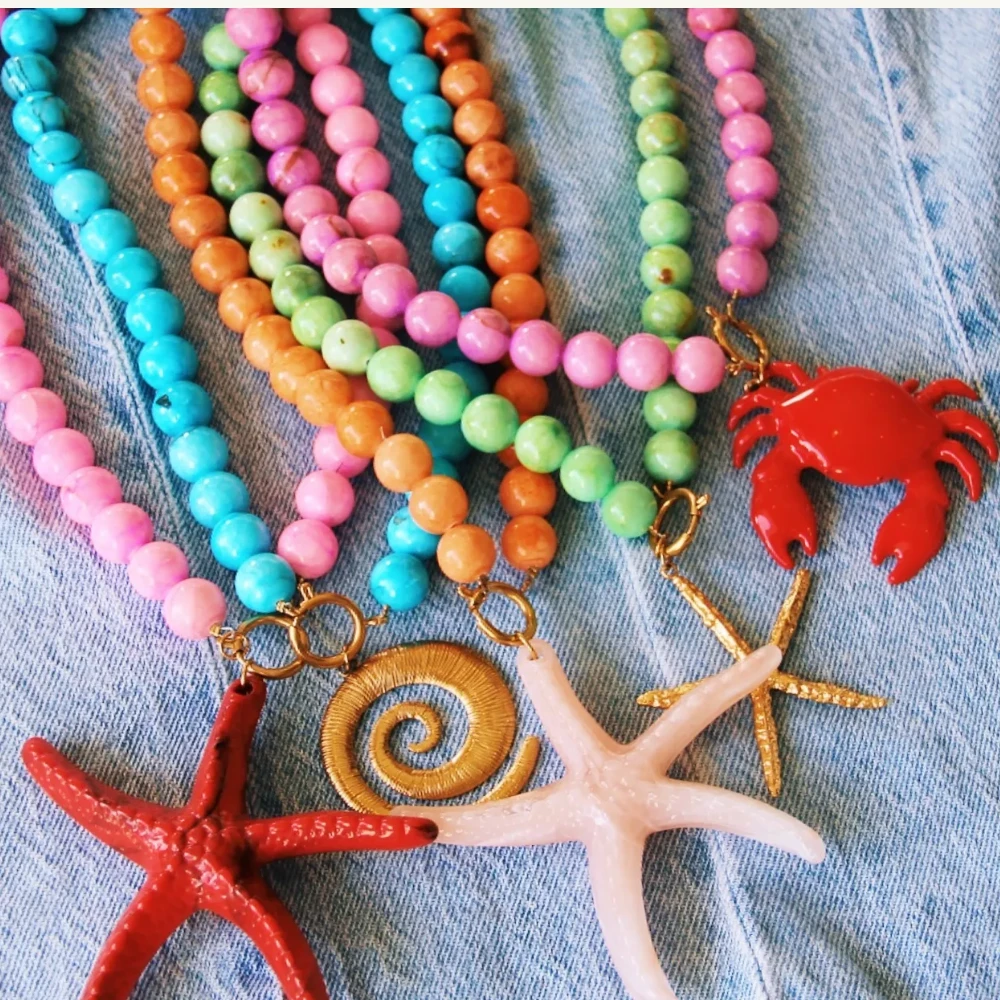 hanger krab voor ketting natuursteen