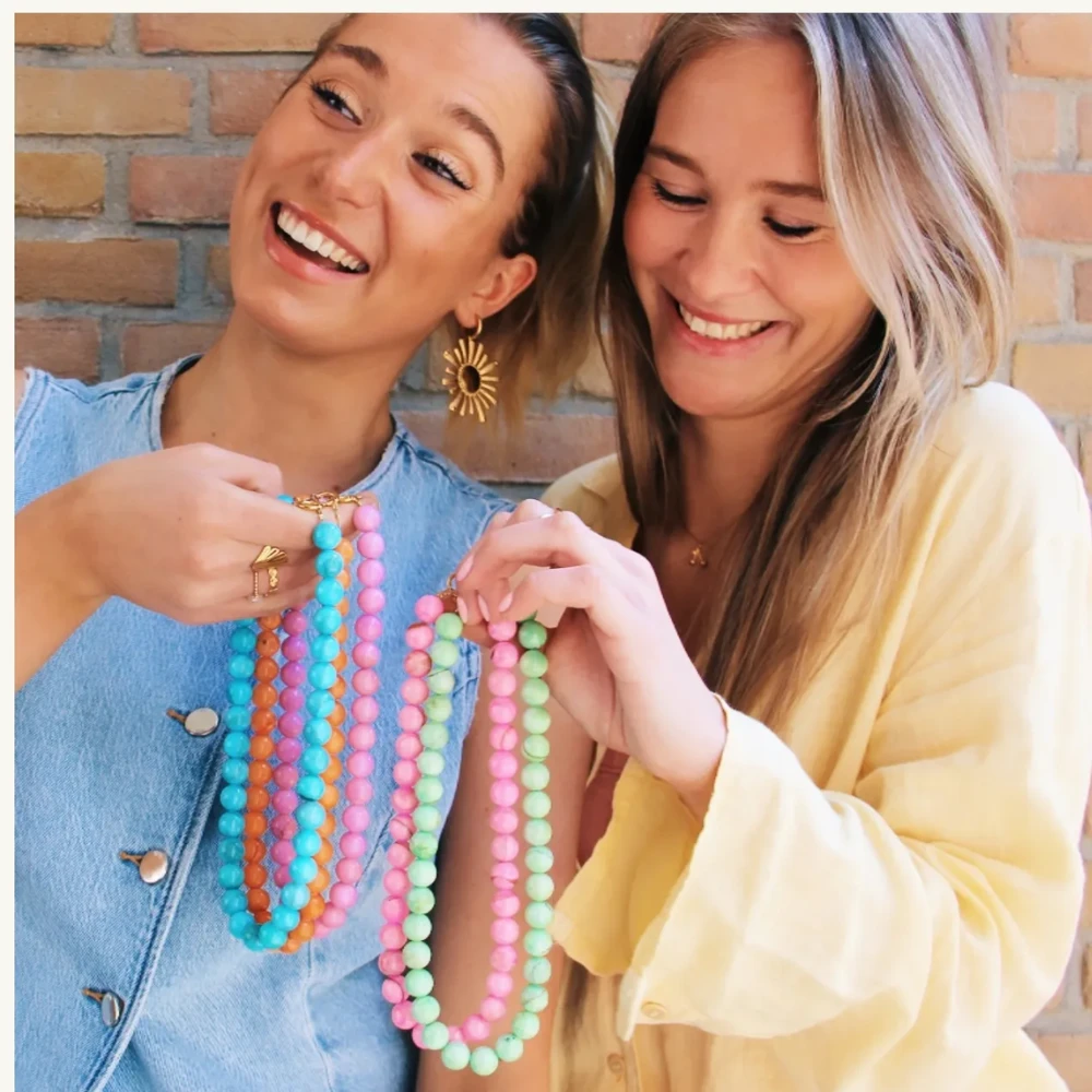 kralenketting van natuursteen XL