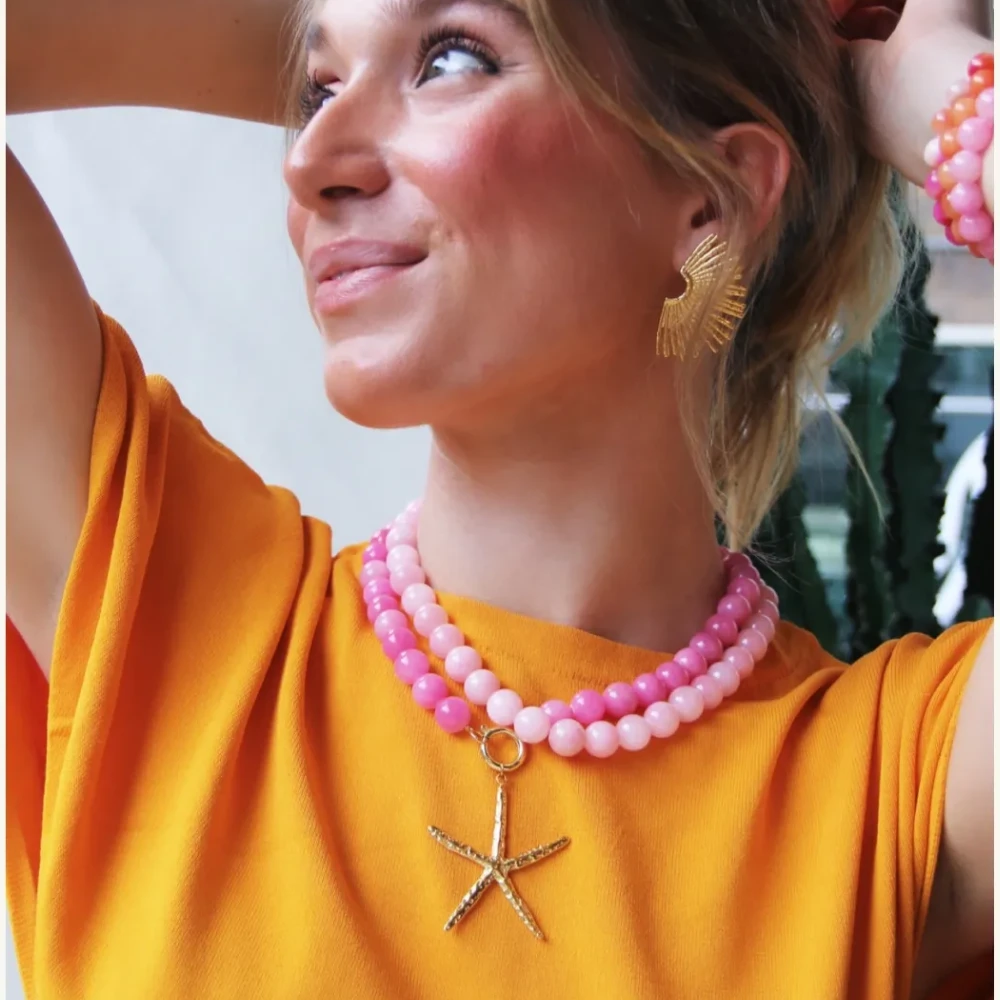 kralenketting van natuursteen XL