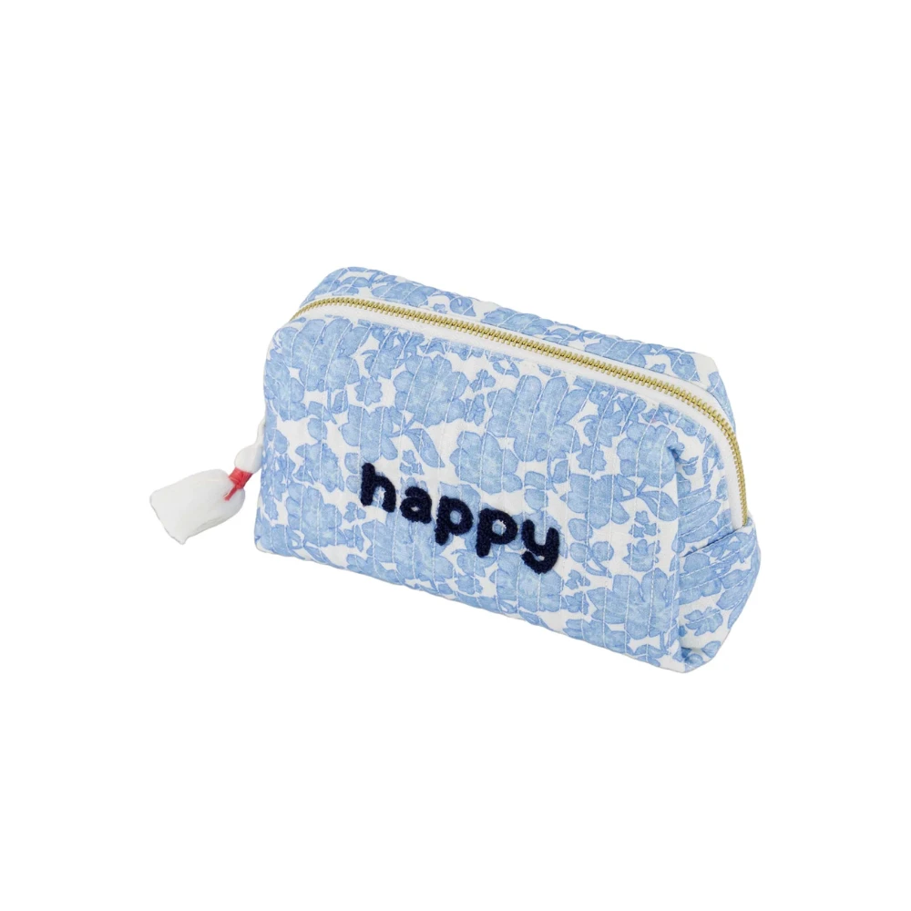 toilettas bloemen Happy