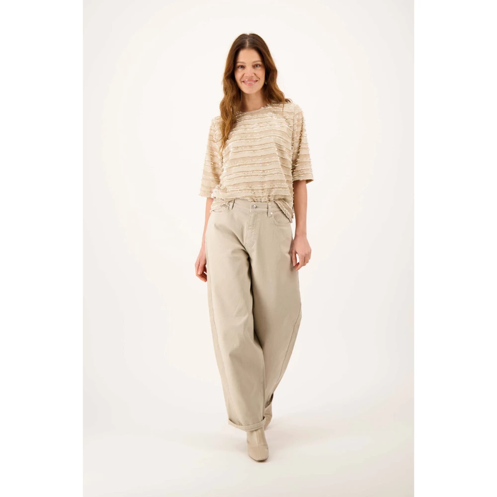 barrel trousers with stretch
