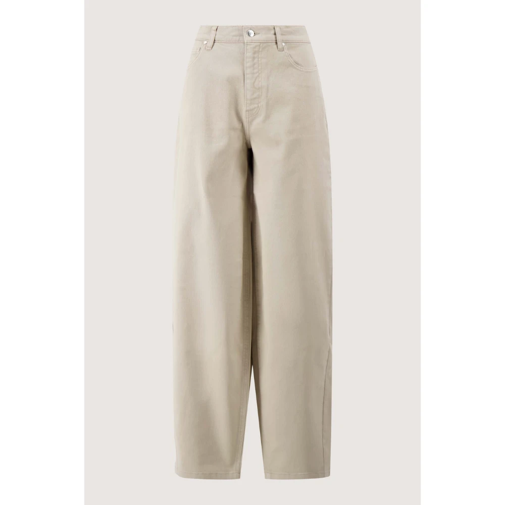 barrel trousers with stretch