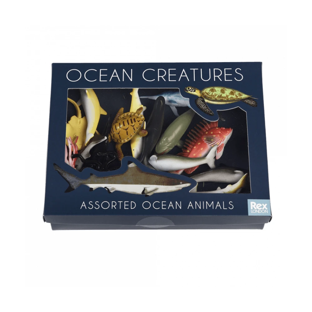 doosje vol zeedieren