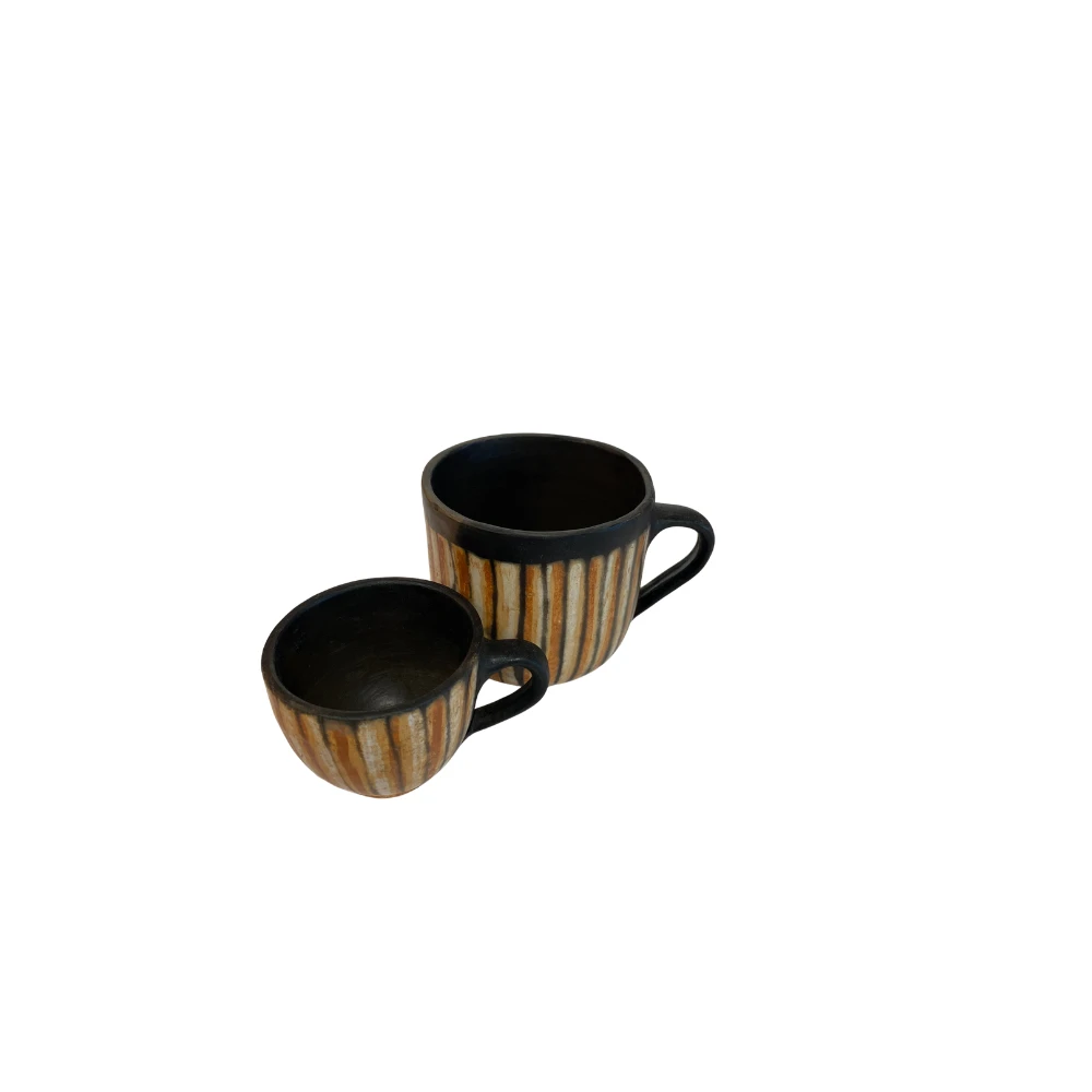 espresso kopje met oor strepen