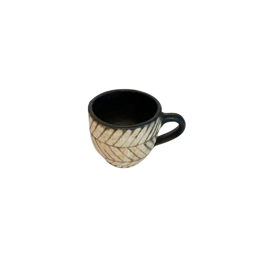espresso kopje met oor visgraat