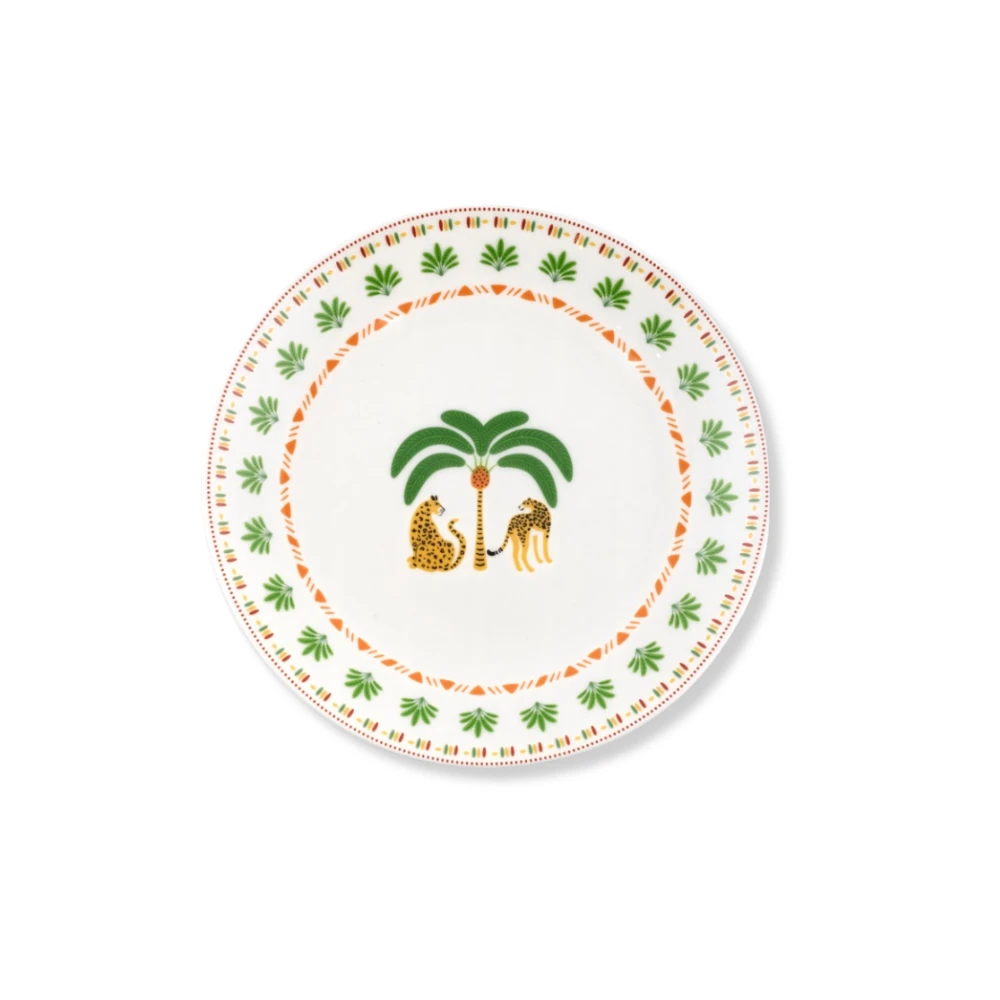 gebaksbordje met palmboomprint