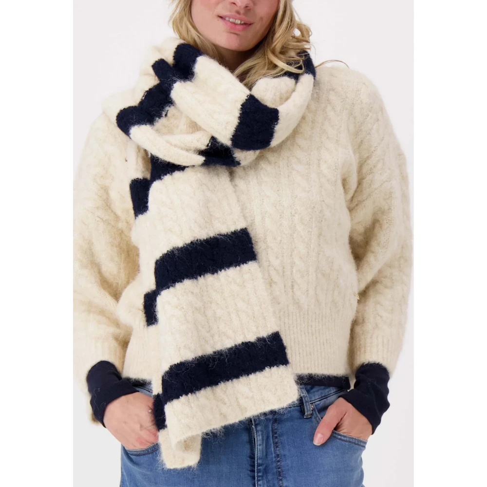 gebreide sjaal met kabels