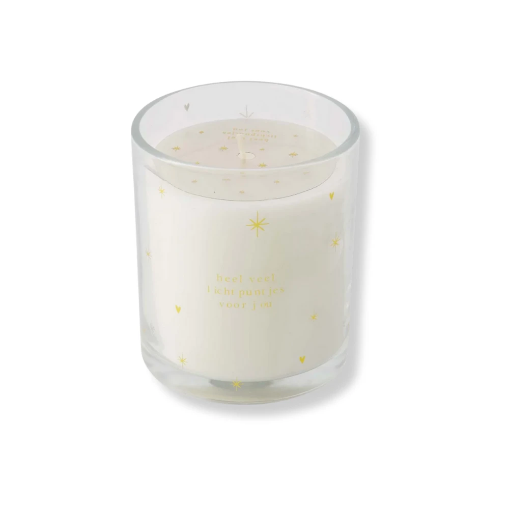 geurkaars glas sterren