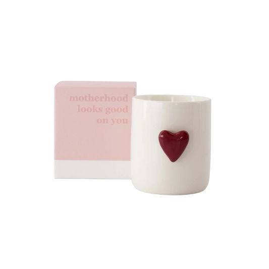 geurkaars keramiek hart in doosje motherhood