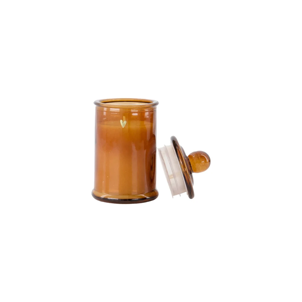 geurkaars met deksel hartje