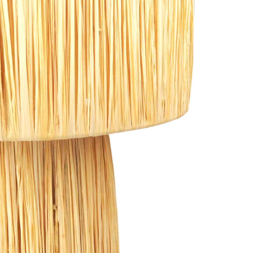 Marokkaanse raffia lamp naturel L