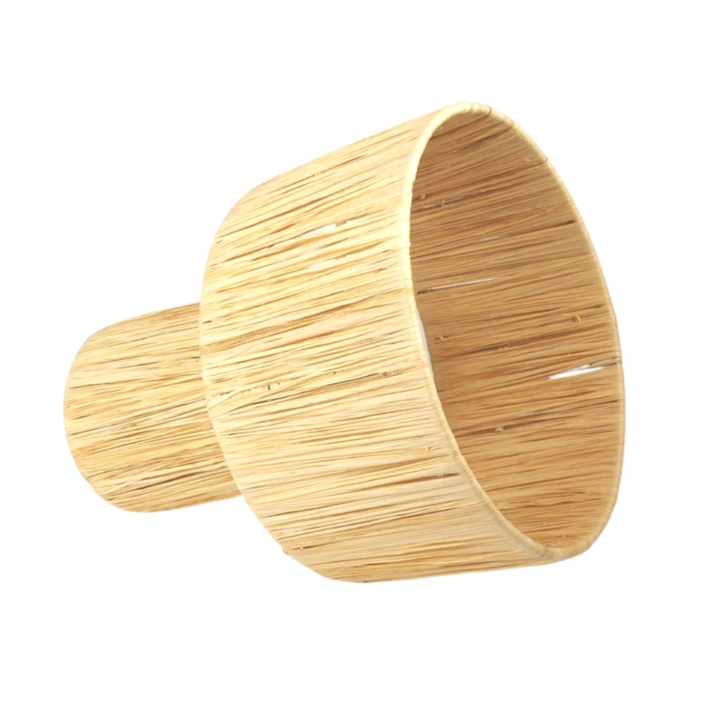 Marokkaanse raffia lamp naturel L