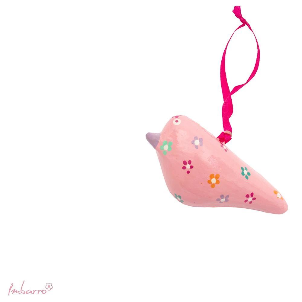 Hanger vogel Flower Pink