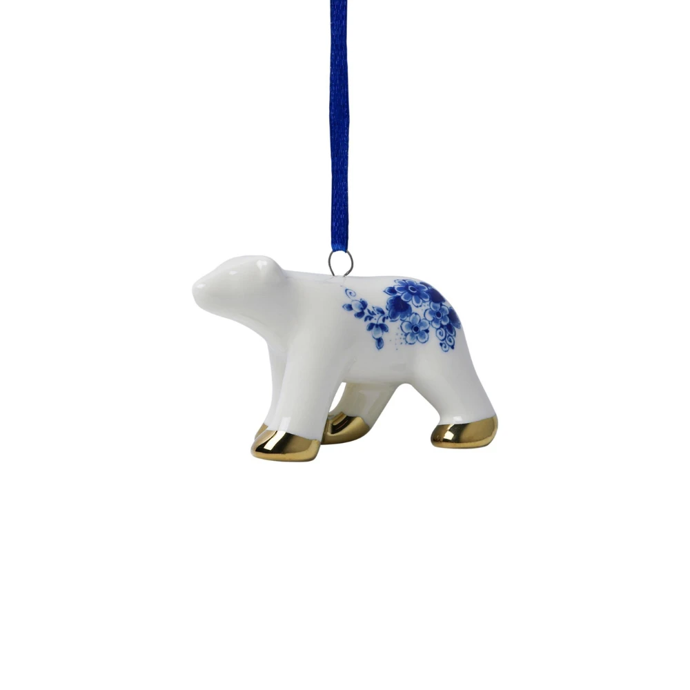 Heinen Delfts Blauw hanger ijsbeer