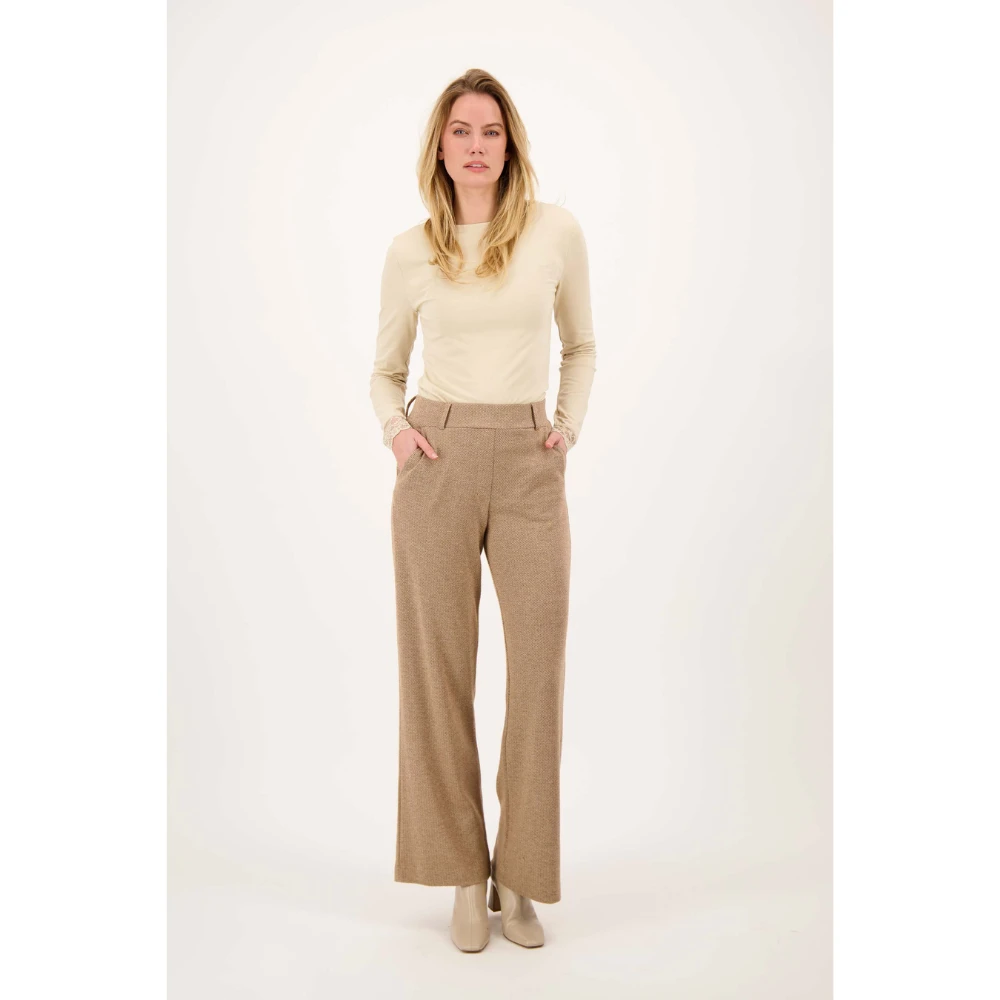 herringbone trousers with stretch
