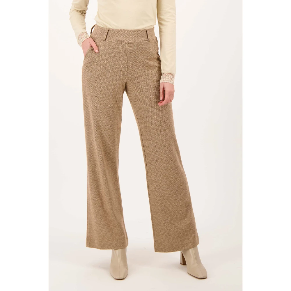 herringbone trousers with stretch