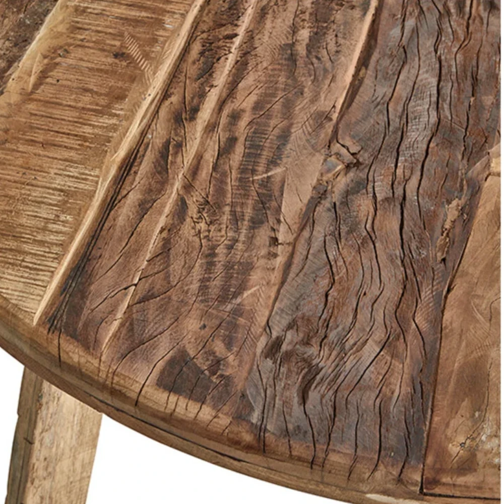 Houten ronde eettafel