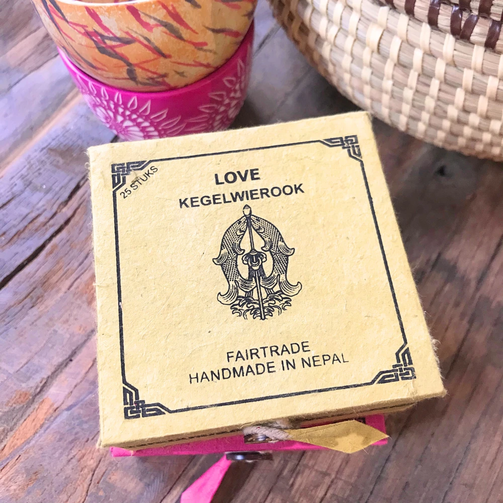 Kegelwierook doosje Love