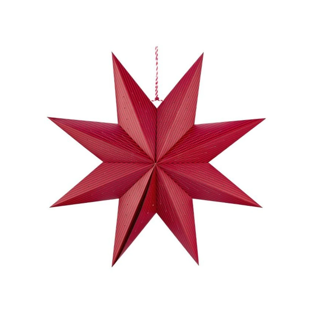 Kerstster papier strepen