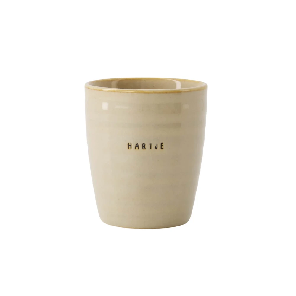 koffiemok hartje zand