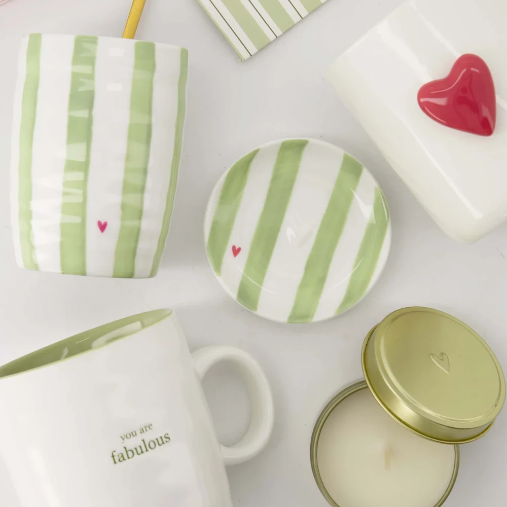 koffiemok streep hartje