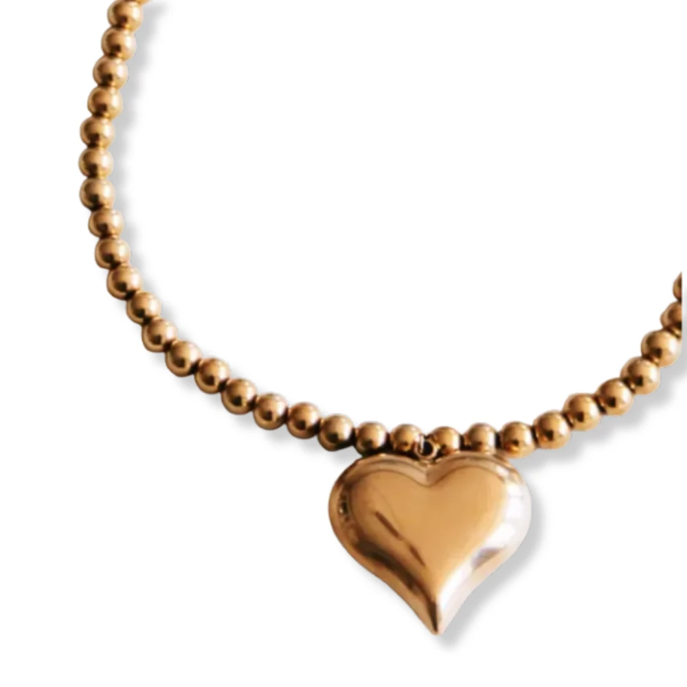 kralenketting met hart