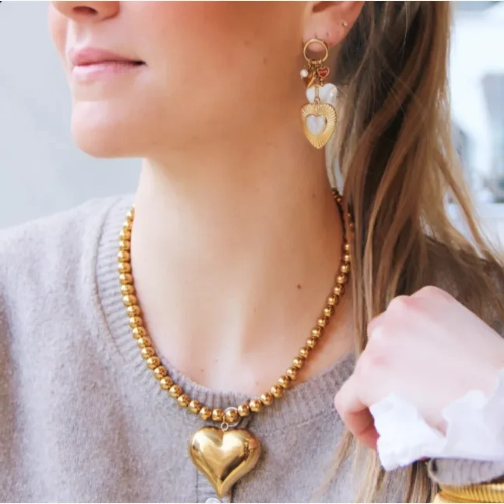 kralenketting met hart