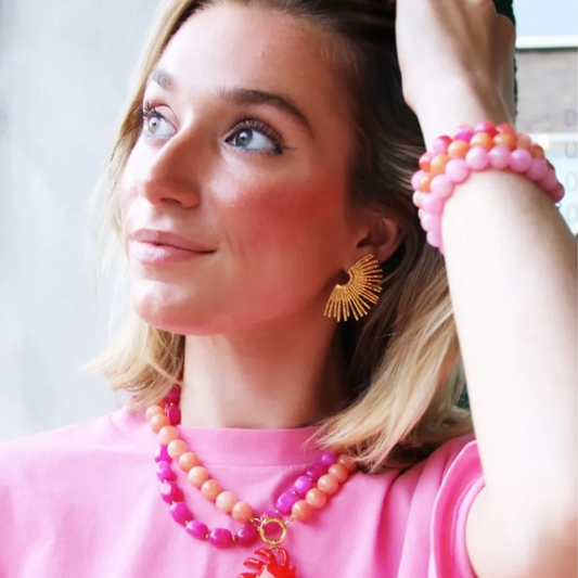 kralenketting van natuursteen XL