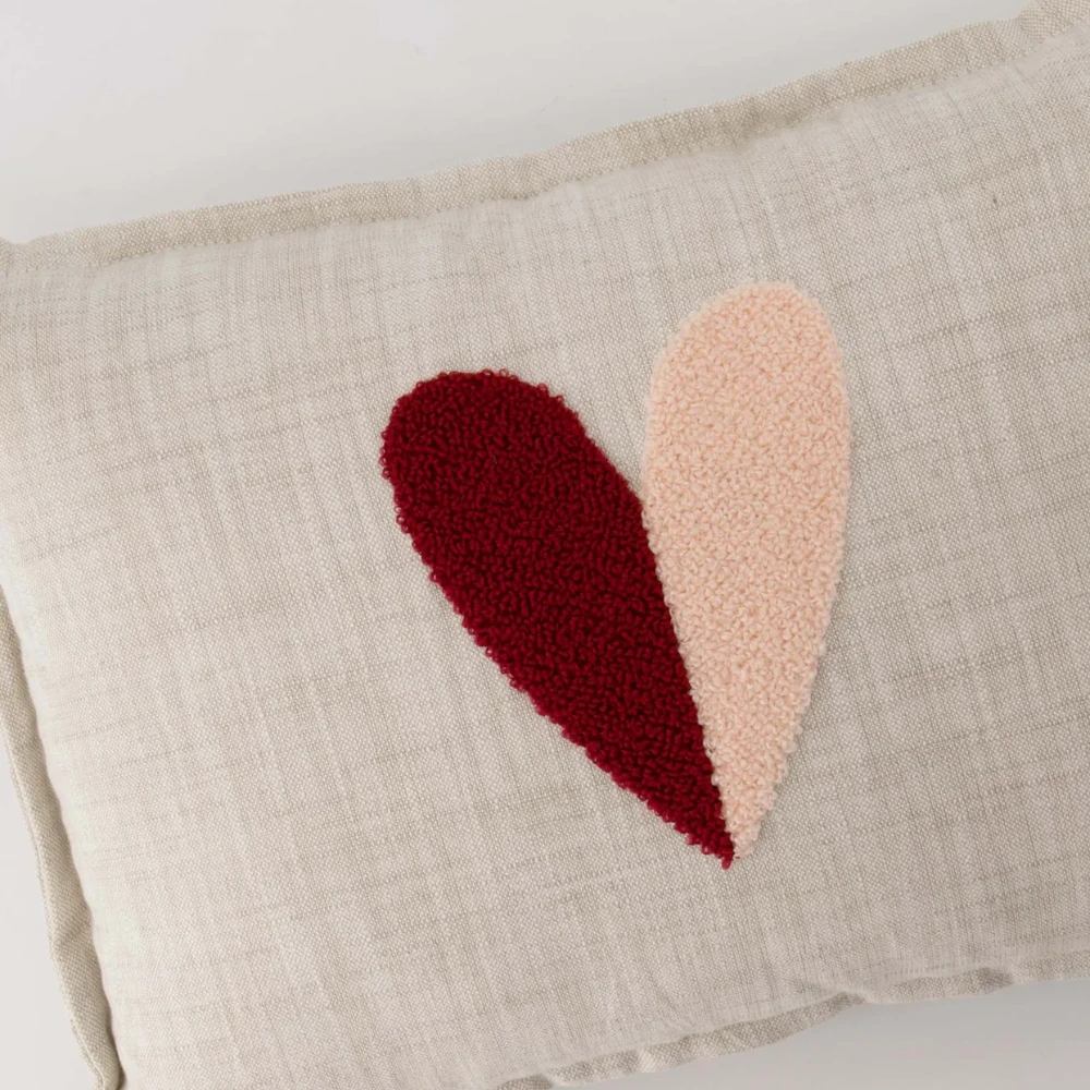 kussen hartje naturel