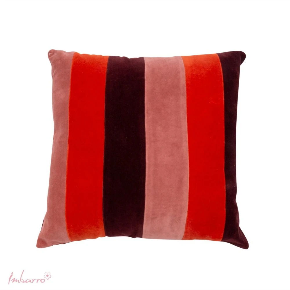 Kussen Lala Stripe Burgundy