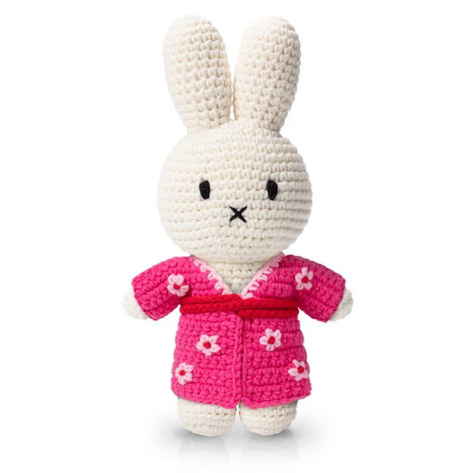 Nijntje roze kimono met bloemen