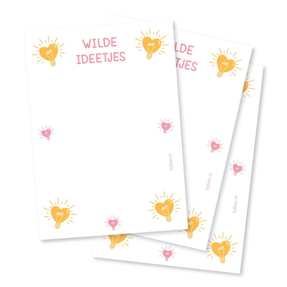 Notitieblokje Wilde ideetjes