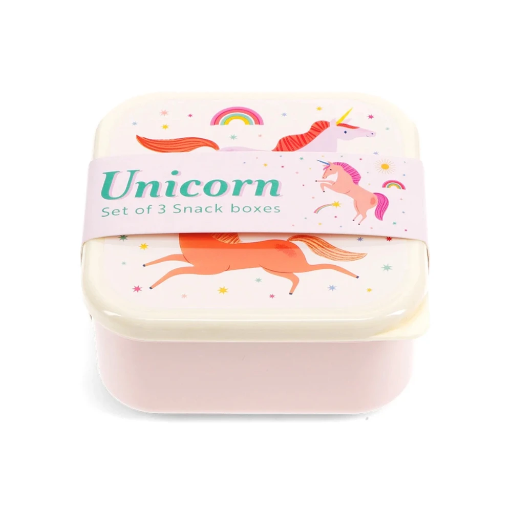 set van 3 snackdoosjes eenhoorn