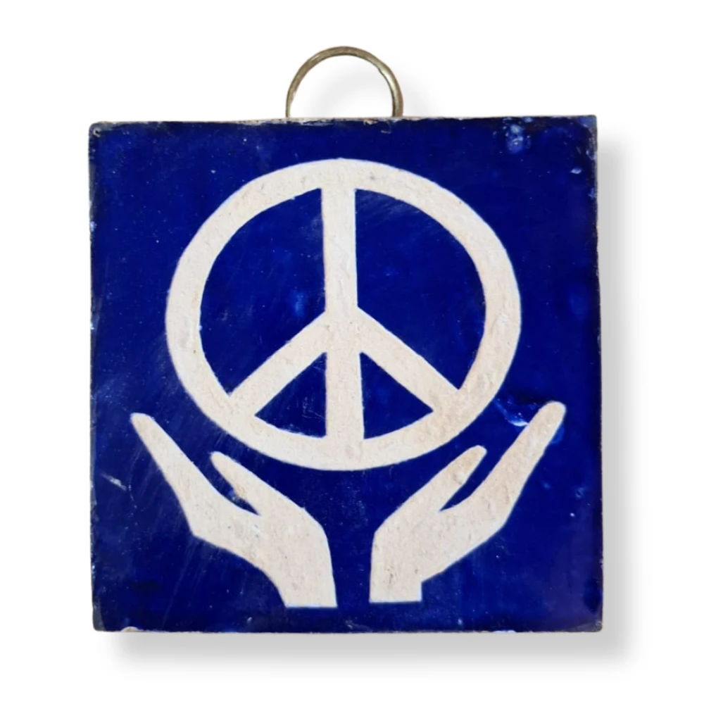 tegel Marokko groot Peace Sign met handen