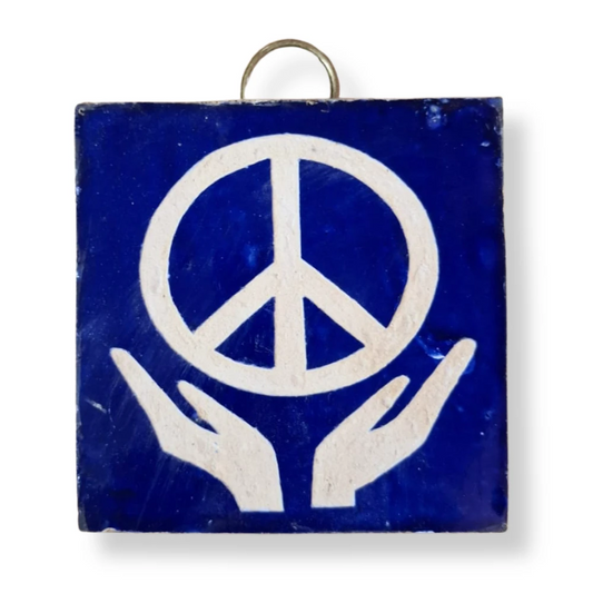 tegel Marokko groot Peace Sign met handen