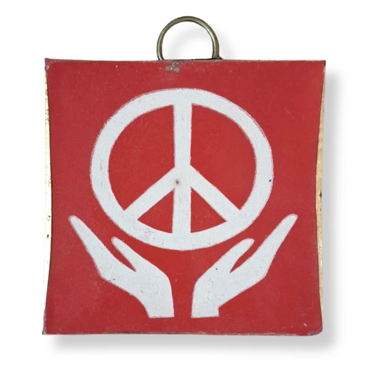 tegel Marokko groot Peace Sign met handen