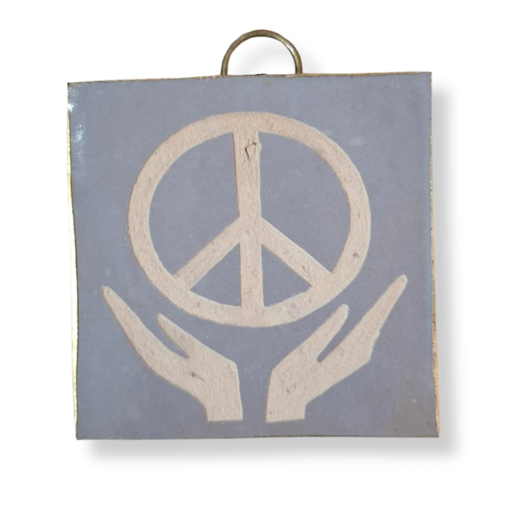 tegel Marokko groot Peace Sign met handen