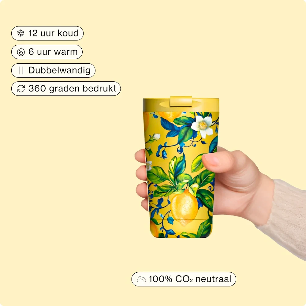 Thermosbeker giallo limone