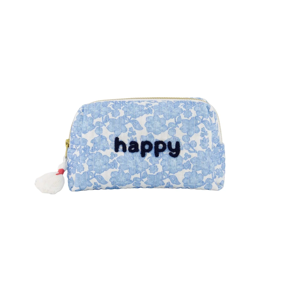 toilettas bloemen Happy