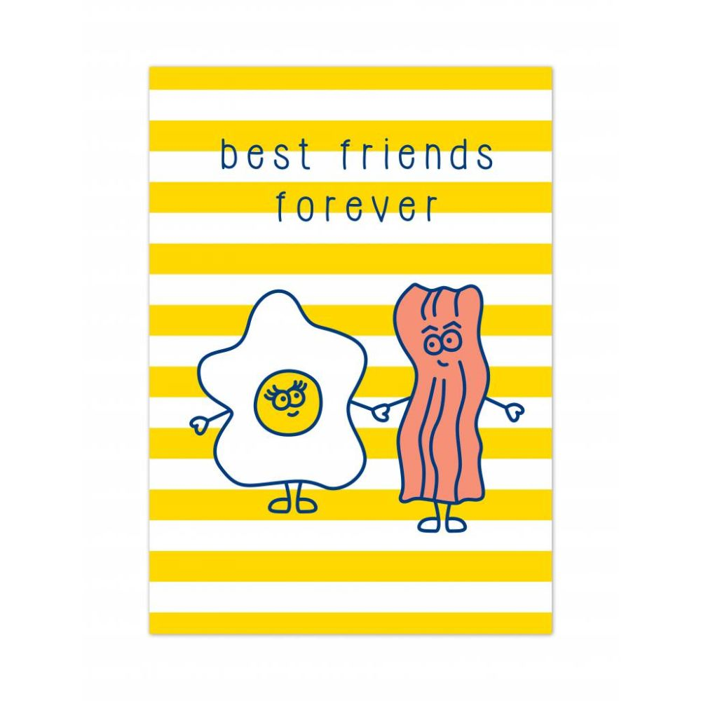 Yellowsky Wenskaart best friends forever
